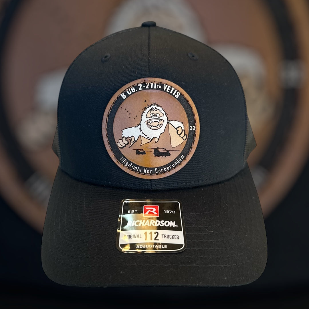Unit Leather Patch Hats