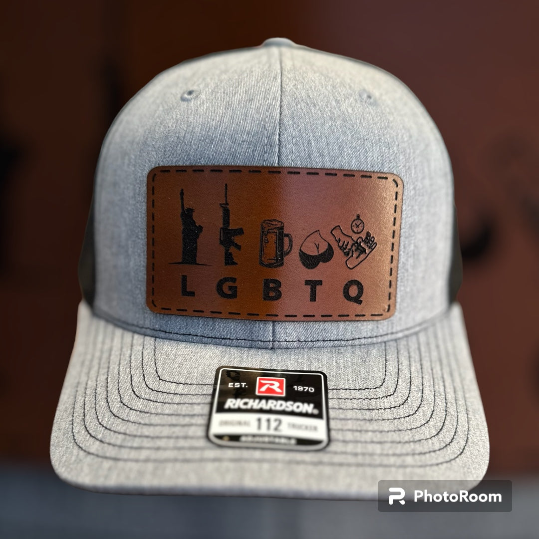 LGBTQ Leather Patch Trucker